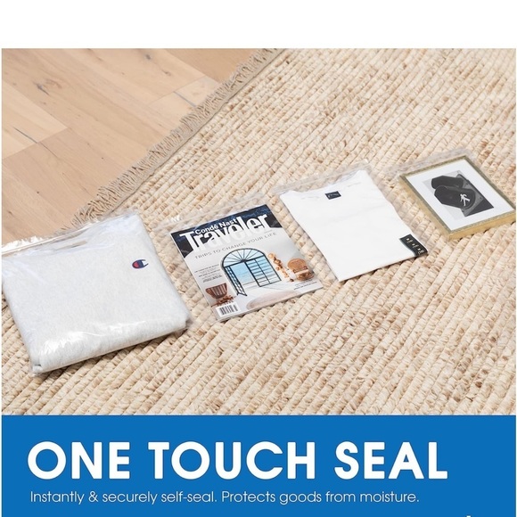 12” X 15”Clear resealable zipper top Plastic Bags ziploc Sealed Zipper (25 qty) - Picture 4 of 5